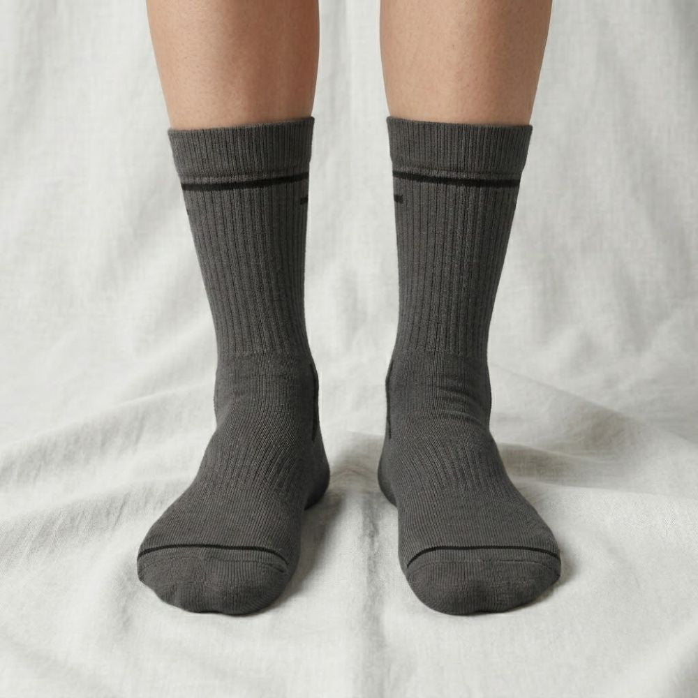 Premium High Socks Gray
