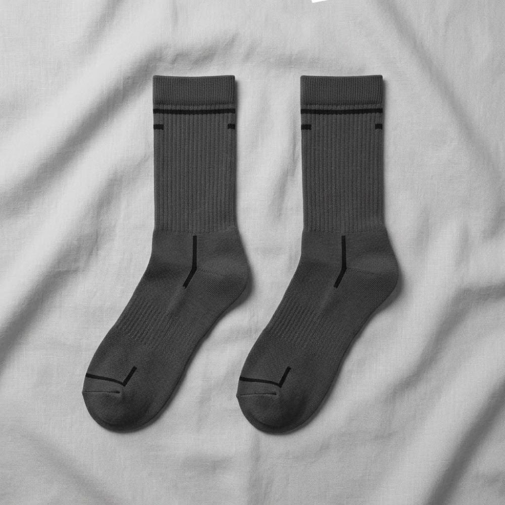Premium High Socks Gray